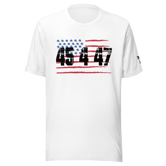 TRUMP for President "45 4 47" Shirt w/Flag